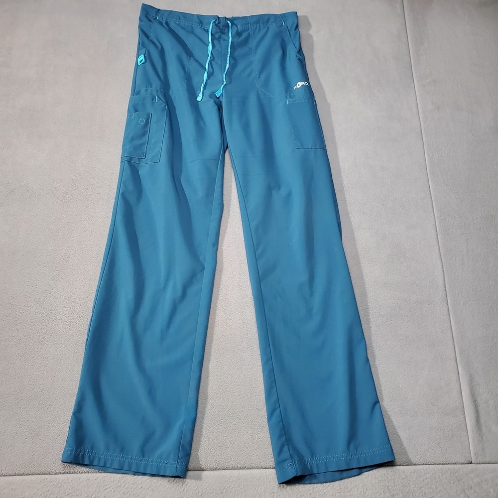 Carhartt Pants Womens Blue Medium Tall 30x33 Force Work Wear Medical Wide Leg